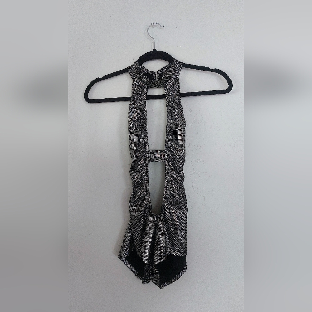 IHeartRaves Silver Bodysuit (small)